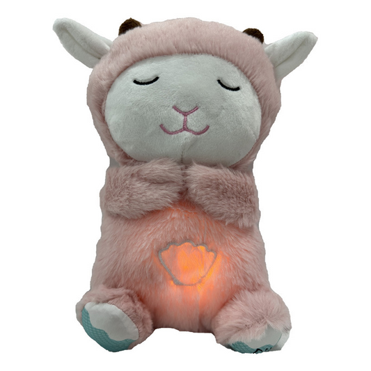 Sound Machine Soothe 'n Snuggle Otter Portable Plush Baby Toy with Sensory Details Music Lights & Rhythmic Breathing Motion